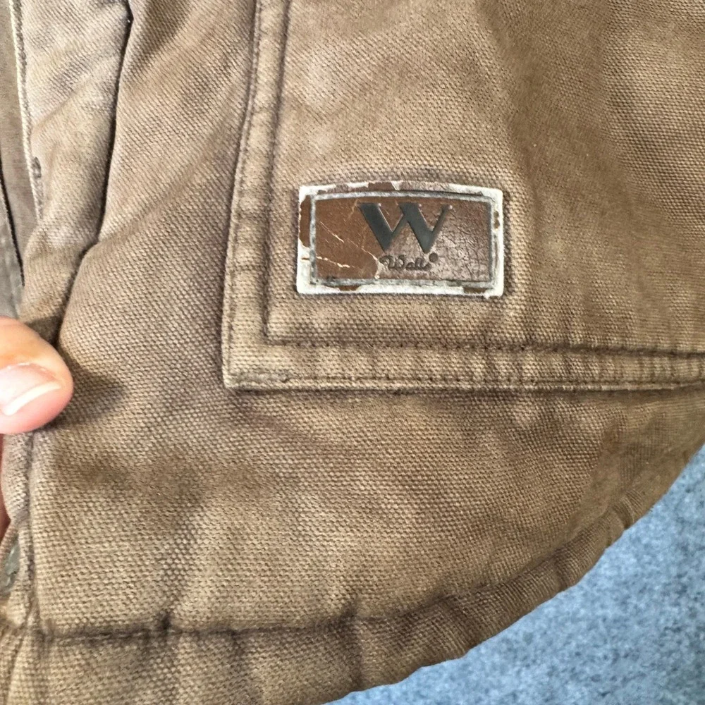Vtg Walls Zero Zone Work Jacket‎ Mens 2XL Regular Brown Quilted Barn Coat Canvas